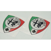 Alfa Romeo Logo Çamurluk Yanı Damla Desen Logo Arma Seti - 3