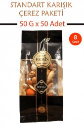 Kına Düğün Nişan Ekonomik Standart Karışık Çerez Paketi  50 G x 50 Adet - 1