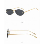 Bayan Güneş Gözlüğü 2024 F Model Siyah Renk Yeni Sezon UV Korumalı + Saklama Kap Hediyeli thumbnail 2