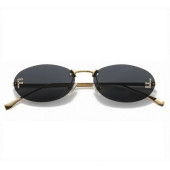 Bayan Güneş Gözlüğü 2024 F Model Siyah Renk Yeni Sezon UV Korumalı + Saklama Kap Hediyeli thumbnail 12