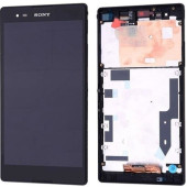 SONY XPERİA T2 EKRAN LCD DOKUNMATİK TOUCH PANEL Çıtalı  Siyah - 1