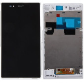 Sony Xperia Z Ultra Xl39H Lcd Ekran Çıtalı Dokunmatik Cep Telefonu Ekranı - 1