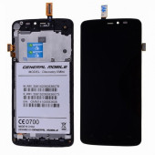 General Mobile Discovery 2 Mini Lcd Ekran + Siyah Dokunmatik Çıtalı - 1