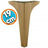 Mobilya Kanepe Sehpa TV Ünitesi Koltuk Ayağı 19 cm  Açık Kahverengi Baza Ayak thumbnail 1