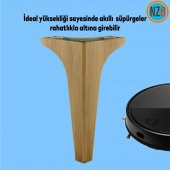 Mobilya Kanepe Sehpa TV Ünitesi Koltuk Ayağı 19 cm  Açık Kahverengi Baza Ayak thumbnail 5