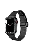 Apple Watch 40mm Uyumlu KRD-85 Metal Otomatik Mekanizmalı Klips Kordon - 11
