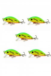 5 Adet 5 Gr.5cm sahte Yem Lures Turna Levrek Alabalık Rapala LüferAilesi JigYemYem - 1