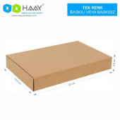 HAAY AMBALAJ 22x14,5x3,5cm Kitap Kutusu - Kraft ( 10 ADET) - 2