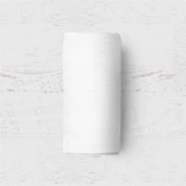 Makiteks Yüzde Yüz Pamuklu 100x200+50x70 Beyaz Tek Kişilik Lastikli Çarşaf ve Yastık Kılıfı Seti thumbnail 1