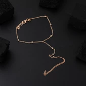 Şahmeran Dorika Altın Bileklik Rose Zincirli 14 Ayar thumbnail 4