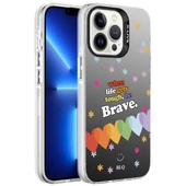 Apple iPhone 13 Pro Kılıf Desenli Zore Silver Sert Kılıf - 3