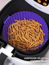 Airfryer Silikon Pişirme Kabı 20x5 Cm Bpa Içermez Tüm Airfryerlere Uyumlu Pişirme Kağıdı MOR - 1