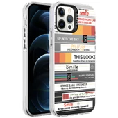 Apple iPhone 12 Pro Max Kılıf Desenli Zore Silver Sert Kılıf thumbnail 5