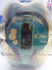 Cyber VX-07 3in1 Kameralı Kart Okuyuculu Kulak Üstü Kulaklık - 1