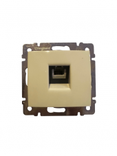 Legrand Valena 774338 RJ11 Telefon Girişi Tekli Krem (Bej) (Çerçeve Dahil) (3 Adet) - 1