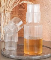 Acar 143 Cam Sürahi Seti 5 Prç 1200 ML + 4 Adet Bardak 300 ML - 1