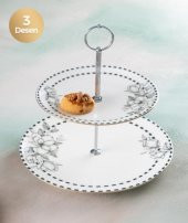 Acar 5585 Toby Estelia Porselen Katlı Kurabiyelik 19 Cm - 1