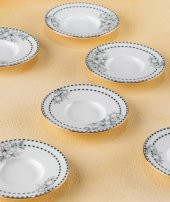 Acar 5594 Dolly Estelia 6 Lı Porselen Çay Tabağı - 1