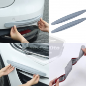 5D Esnek Tampon Koruma Bandı Tampon Koruyucu Şerit Yumuşak Bant 2 li Paket Gri Karbon - 1