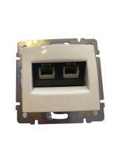 Legrand Valena 774439 RJ11 Telefon Girişi 2li Beyaz (Çerçeve Dahil) - 1