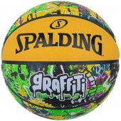 Spalding Green Yellow Graffiti SZ7 2021 Basket Topu 84374Z - 1