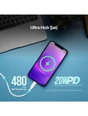 ttec USB-C - Lightning Hızlı Şarj Kablosu 150cm - 3