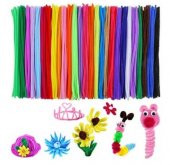 30 cm şönil tüylü tel 9 renk 25 li paket - 1