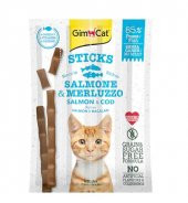 GimCat Sticks Morina Balıklı ve Somonlu Kedi Ödül Çubuğu 4lü 20 Gr - 1