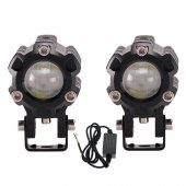 Offroad sis lambası beyaz-sarı (6.5 cm x 4.5cm 6.5cm  )  10w 12-80v set / LASS347 thumbnail 5