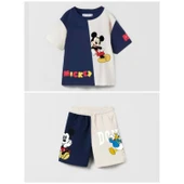 livaliva 1810 %100 Pamuklu Erkek Çocuk Baskılı Şort Takım thumbnail 13