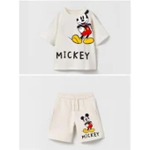 livaliva 2115 %100 Pamuklu Erkek Çocuk Baskılı Şort Takım thumbnail 5