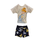 livaliva 4151 %100 Pamuklu Kız Çocuk Baskılı Şort Takım thumbnail 1