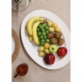 The Mia GRD0003 Grande Servis Tabağı Beyaz 41x31 Cm - 1