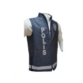 Polis Yeleği Yeni Model Reflektörlü Yeni Polis Logolu - 2