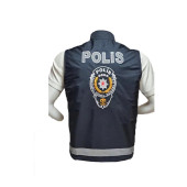 Polis Yeleği Yeni Model Reflektörlü Yeni Polis Logolu - 3