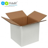HAAY AMBALAJ 20x20x20cm Çift Oluklu Beyaz Koli  ( 2 ADET) - 2