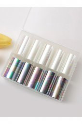 Fontenay Tırnak Süsleme Folyo, Nail Art Tırnak Süsleme Folyo Seti 10lu No:2171 - 1