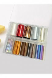 Fontenay Tırnak Süsleme Folyo, Nail Art Tırnak Süsleme Folyo Seti 10lu No:2178 - 1