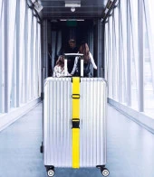 Balp 4 Adet Sarı Renk Valiz Bavul Emniyet Kemeri Bütün Valizlere Uyar En 4cm - 1