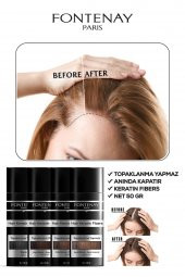 Fontenay Saç Dolgunlaştırıcı Keratin Fibers Orta Kahve Topik Saç Tozu 50gr X2 - 4