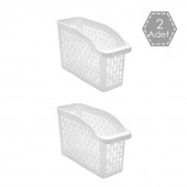 Porsima Org-22 2 li Çok Amaçlı Buzdolabı İçi Düzenleyici Sebze Meyve Organizer Sepet thumbnail 2