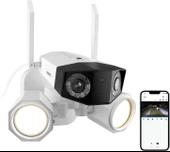 REOLINK Projektör Kamerası, 4K Çift Lensli Kablolu WiFi Güvenlik Kamerası - 1