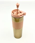 Yüksek Kaliteli Sıcak ve Soğuk French Press Çelik Termos Kupa Bardak Mug 500 ML  Kahve ve Bitki Çayı - 4