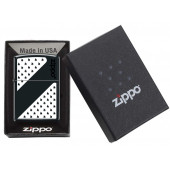 Zippo Çakmak Orijinal Siyah ve Beyaz desenli Z-CI409604-218 (218-069482)-Z239 - 1