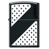 Zippo Çakmak Orijinal Siyah ve Beyaz desenli Z-CI409604-218 (218-069482)-Z239 - 2