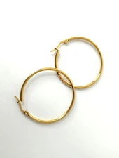 Küpe Kadın Çember Halka Küpe 3 mm 316 L Paslanmaz Kararmaz Çelik - 5