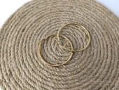 Küpe Kadın Çember Halka Küpe 3 mm 316 L Paslanmaz Kararmaz Çelik - 6