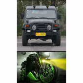 Baykuş Sis Farı Çift Renk Sarı-Beyaz Araç Motosiklet Off Road Led Lamba Delici Yayıcı Projektör 50W Metal Arazi Çalışma Lambası 1 Adet - 11