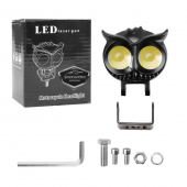 Baykuş Sis Farı Çift Renk Sarı-Beyaz Araç Motosiklet Off Road Led Lamba Delici Yayıcı Projektör 50W Metal Arazi Çalışma Lambası 1 Adet - 3