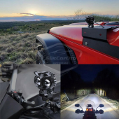 Baykuş Sis Farı Çift Renk Sarı-Beyaz Araç Motosiklet Off Road Led Lamba Delici Yayıcı Projektör 50W Metal Arazi Çalışma Lambası 1 Adet - 5